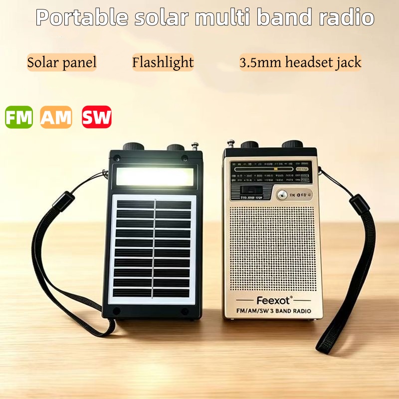Emergency Radio Solar - Портативное мини-радио FM/AM/SW с полным диапазоном