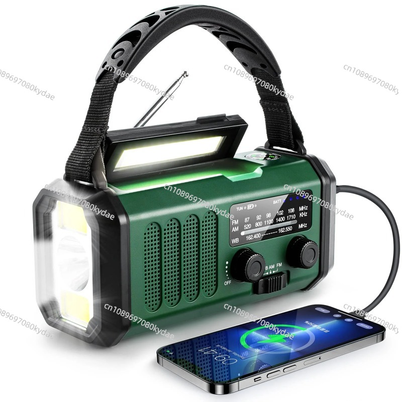 Emergency Radio Solar - Радиоприемник с ручным динамо-генератором и солнечной