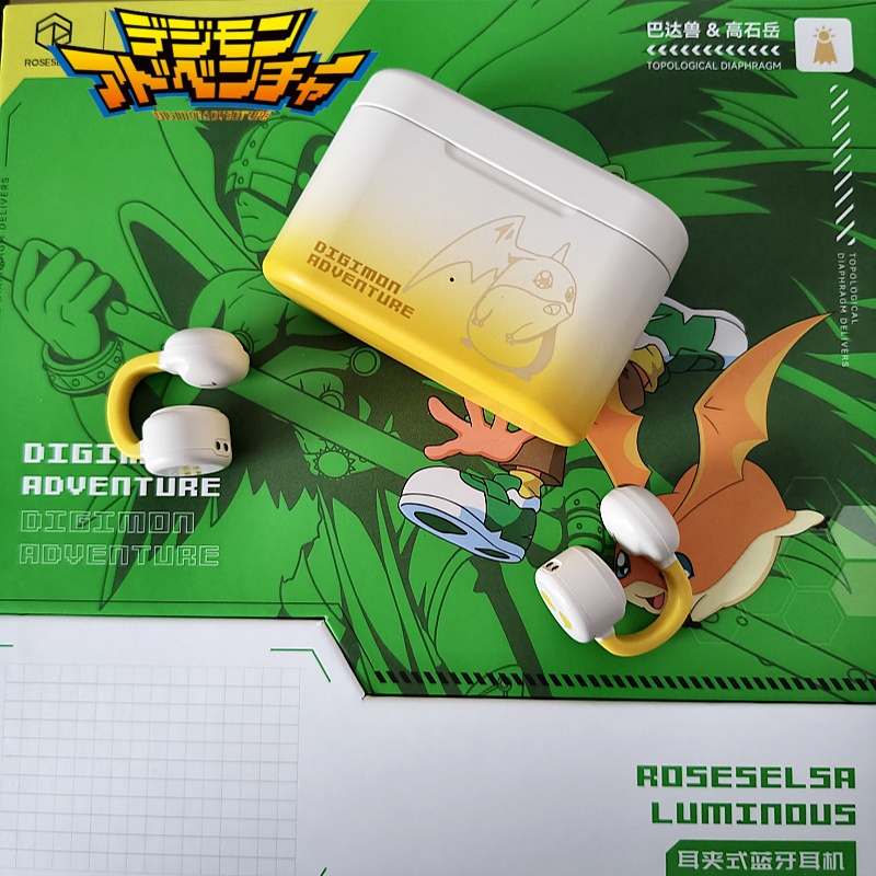 Outdoor Adventure Japan - Беспроводные Bluetooth-наушники Digimon Adventure Ear Clip:
