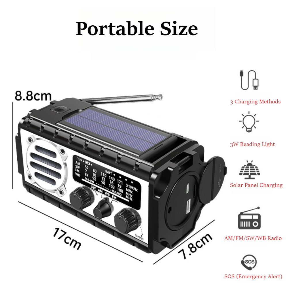 Портативное солнечное радио с  – обзор и цена Emergency Radio Solar
