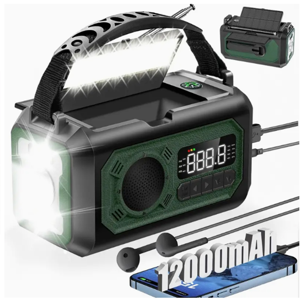 12000 мАч погодное радио AM/FM – обзор и цена Emergency Radio Solar