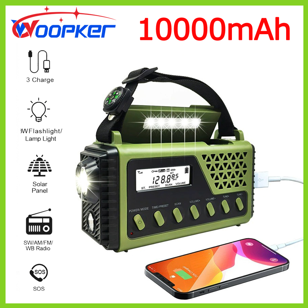 Woopker Radio SY-1199 10000 мА – обзор и цена Emergency Radio Solar