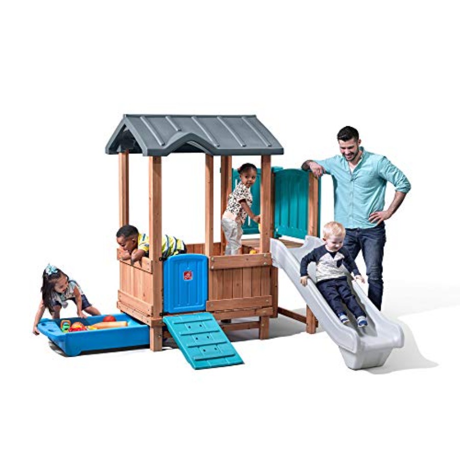 Игровой домик и горка Woodland – обзор и цена Outdoor Adventure For Kids