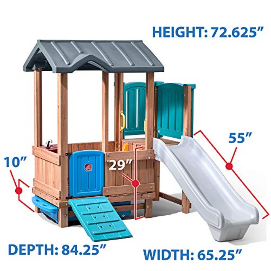 Игровой домик и горка Woodland – обзор и цена Outdoor Adventure For Kids