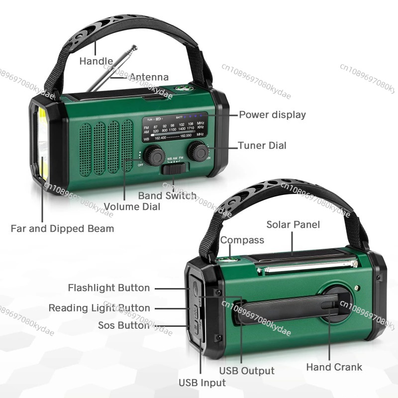 Радиоприемник с ручным динамо- – обзор и цена Emergency Radio Solar